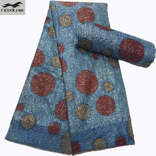 Madison African Lace Fabric 5 Yards 2021 Fashion Luxury High Quality Embroidery African Organdy Lace Material