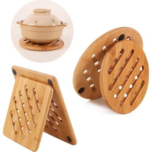 Bamboo Bamboo Kitchen Bamboo Hot Pads Heat Resistant Pads Coffee Tea Cup Holder
