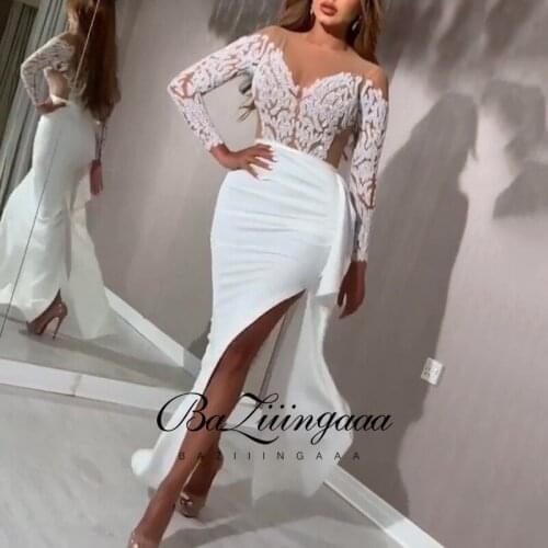 BAZIIINGAAA Luxury Ball Gown Long Woman Gown 2021 Sequins Evening Dresses Parties Robe de bal Plus Size Prom Party Gowns