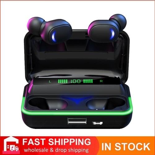 Bluetooth Wireless Headphones Gaming Headset 8D Stereo Waterproof Sport Noise Cancelling Earbuds TWS Bluetooh Earphones with Mic