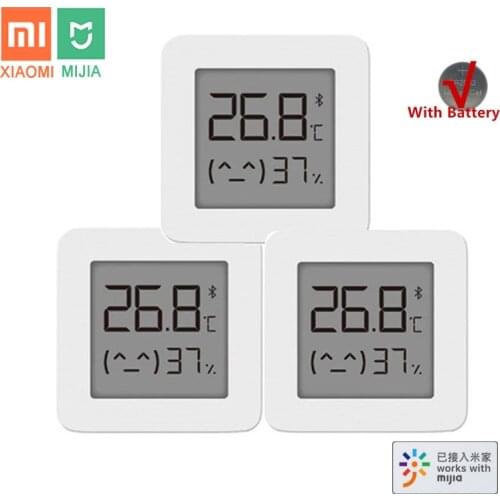 XIAOMI Mijia Bluetooth Thermometer 2 Smart Electric Digital Hygrometer Thermometer Humidity MonitorWork with Mijia APP Sensor