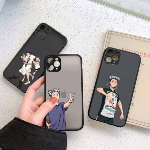 Haikyuu volleyball Bokuto Kōtarō anime Phone Cases matte transparent For iphone 7 8 11 12 plus mini x xs xr pro max cover