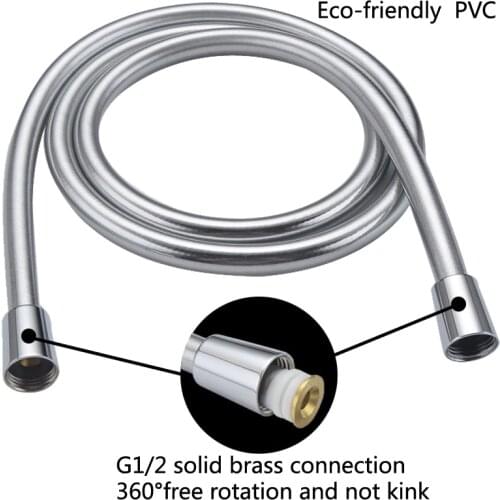 1PC PVC Shower Hose 1.5 Meters Anti-Winding High Pressure Explosion-Proof Shower Hose Nozzle Hose