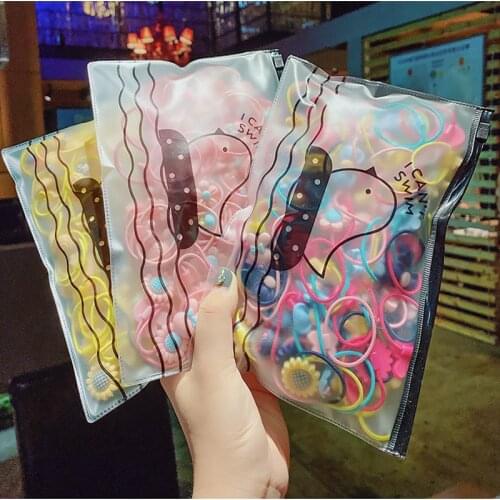 Feel High-quality Elastic Nylon Hair Bands For Girls Colorful Rubber Band Kids Hair Accessories Headdress