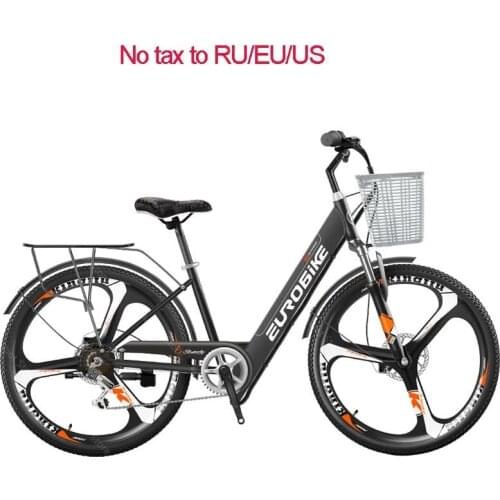 Electric Scooter Bike For Girls/Ladies Two Wheels Electric Bicycles 26'' 250W 36V White/Black Smart Electric Assisted Bicycle