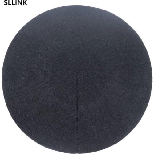 European and American retro British solid Beret womens autumn and winter new core spun yarn octagonal hat Street versatile hat