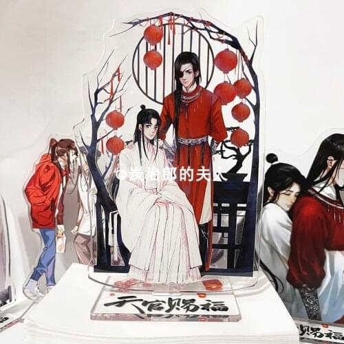 Anime Tian Guan Ci Fu Hua Cheng Xie Lian Stand Figure Model Plate Acrylic Desktop Toy Collection Decoration Student Cosplay Gift
