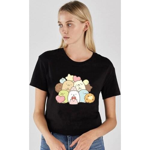 Kawaii Sumikko Gurashi T Shirts Men Womens T-Shirts High Quality Tee Tops Teens Fashion Short Sleeve Casual Tshirts