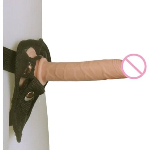 HOWOSEX Strap On Realistic mini Dildo Pants For Woman Men Couple Strapon anal Dildos Panties For Lesbian Gay Adult game Sex Toy