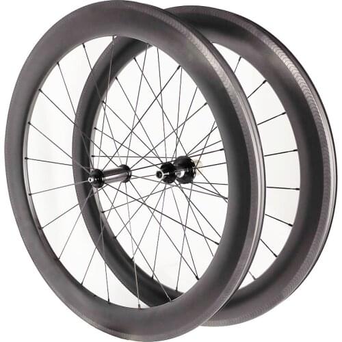 FIERCE Carbon-Wheelset Road 60mm Depth Aero Bike Wheels 700C For Sale 6 Pawls BITEX High Quality Racing Road Bicycle Wheels