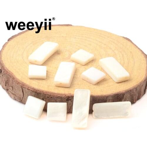 Square Shape Natural Shell Beads Loose Spacer For Jewelry Making DIY Handmade Bracelets Necklace Accessories