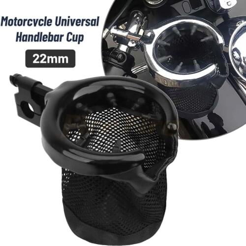 22mm Moto Accessories Black Drink Cup Holder Motorbike Handlebar Bottle holder Cups For Motorcycle Universal For Harley Touring