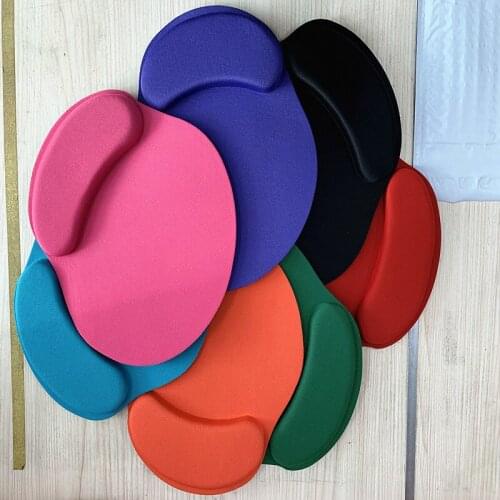 New Small Feet Shape Mouse Pad Support Wrist Comfort Mat Soild Color Computer Games Mousepad Creative EVA Soft Mouse Pad 1 Pc