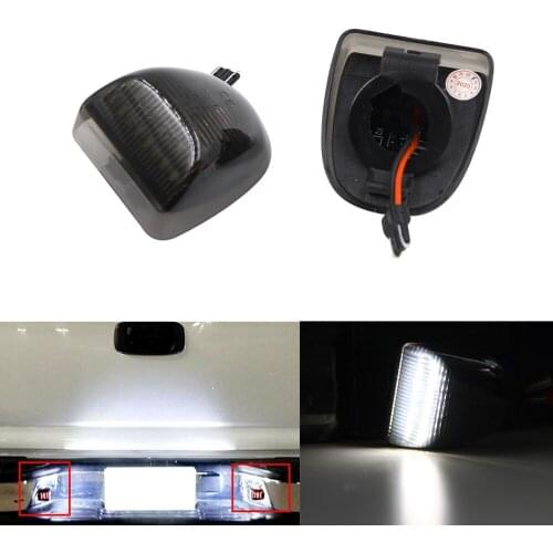 2 pcs LED License Plate Light Lamps for Chevy Silverado Avalanche 1999-2014 Car License Plate Lights Exterior Accessories