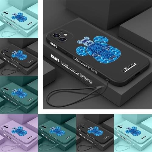 PINZHENG Cartoon Bear Phone Case For iPhone X XR XS 11 12 Pro Max Soft Silicone Phone Protective Cover For 6 6S 7 8 Plus Cases