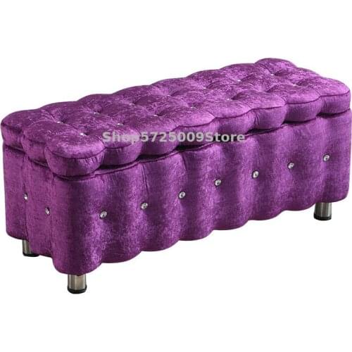 Cloth art door changing shoes storage stool storage clothing store can sit on stool adult sofa box rectangular household simple