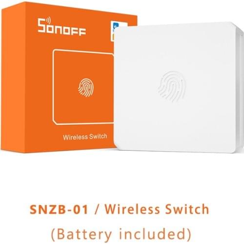 SONOFF SNZB-01 Zigbee Smart Button Switch Low-Battery Notification on eWeLink App For ZBBridge Work with Alexa Google Home