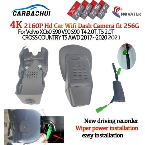 HD 4K 2160P Plug and play car driving recorder DVR Wifi Video Recorder Dash Cam Camera For Volvo XC60 S90 V90 S90 2017~2020 2021