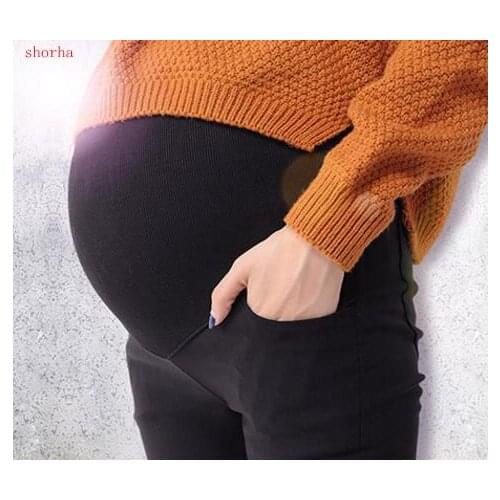 High Quality new Hot Sell Maternity Formal Trousers Pregnant Women Belly Pants Pregnant women with cashmere Pants Size S-XXL
