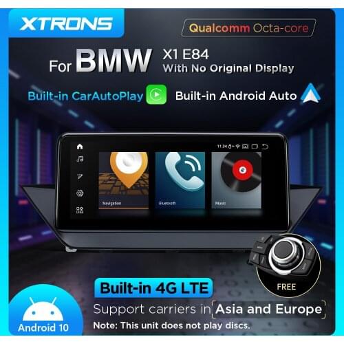 XTRONS 10.25'' Android 10.0 Qualcomm Snapdragon Bluetooth 5.0 Car Radio Player GPS For BMW X1 E84 2009-2015 NO Original Display