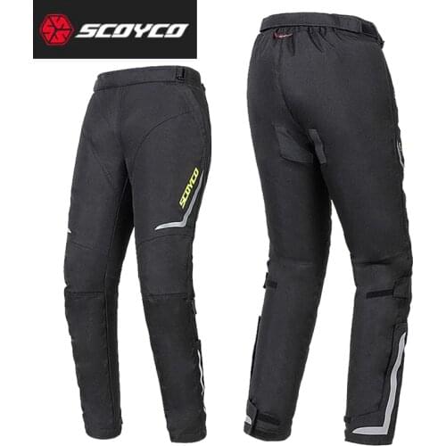 Winter Warm Windproof Motocross Motorcycle riding racing pants Locomotive anti-fall knight Moto protection Windshield Trousers