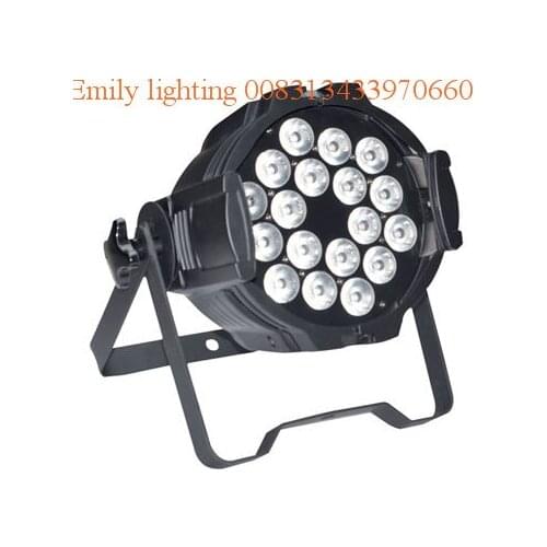 1 unit (1 carton) 18W18pcs RGBWAUV 6in1 led par lighting fixture with zoom for stage Dj clubs party disco KTV bar show studio