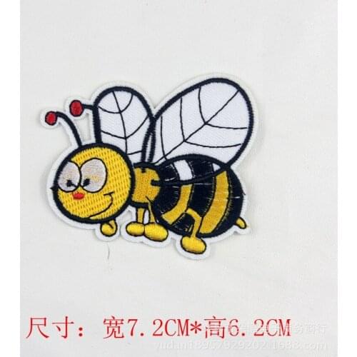 20Pcs/lot Embroidery Patches Letter Bee Army Eyes Star Pentagram Badge Clothing Decoration Hat Iron Heat Transfer