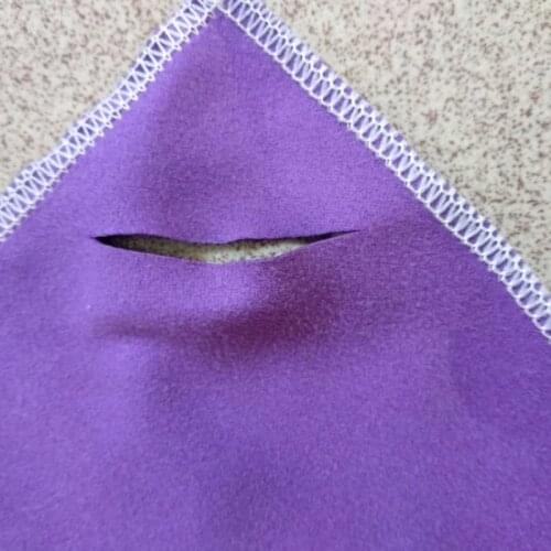 Wholesale high quality double sides velvet handkerchief jewelry cleaning cloth glasses cleaning cloth with logo tag