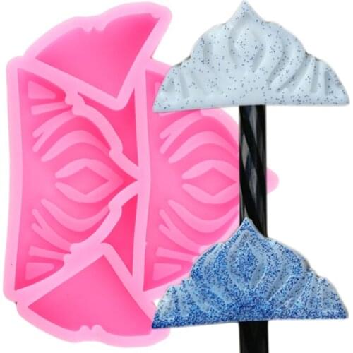 3D Princess Crown Straw Topper Silicone Mold Fondant Cake Decorating Tools DIY Cupcake Cookie Baking Candy Clay Chocolate Moulds