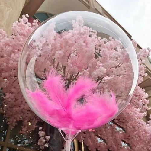 5pcs Helium Bobo Balloons 10/18/20/24 Inch Transparent PVC Balloon Birthday Party Decoration Air Ballons Wedding Decor Favors