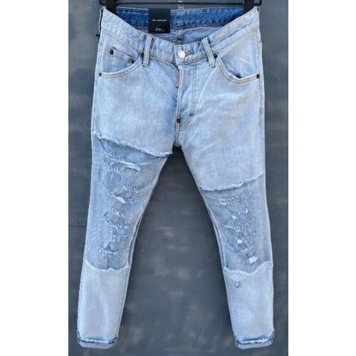 54 plus size for women classic,Authentic DSQUARED2,Retro,Italian brand ,Women/Men Jeans,locomotive,Jogging jeans,DSQ023