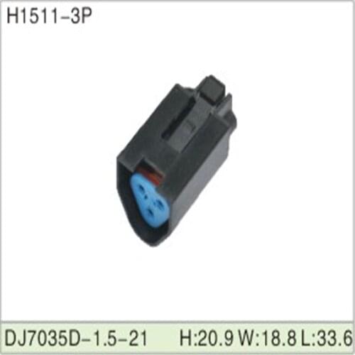 Free shipping 500pcs DJ7035D-1.5-21 1.5mm 3Pin AMP Car Electrical Wire Connectors for AUdi,VW，BMW，Honda，Toyota，Ford，Mitsubishi