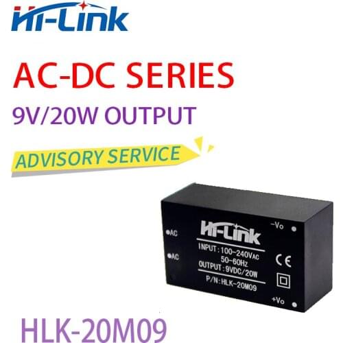 HLK-20M09 Manufacturer 85-264V to 9V 2.2A output pcb circuit board mini AC DCswitch power supply 2pcs/lot