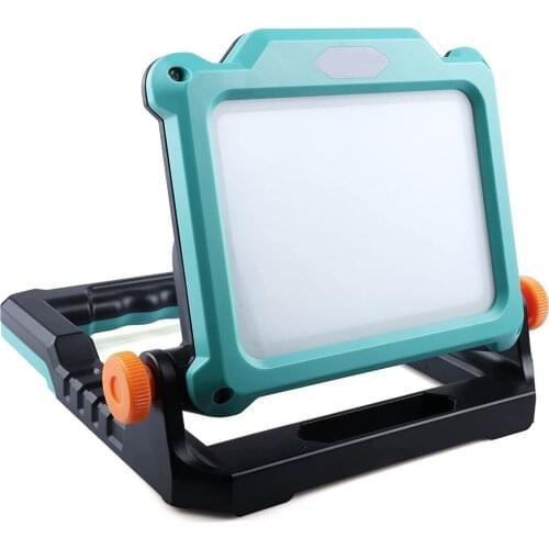 Cordless Foldable LED Work Light Outdoor for DeWalt Makita Bosch Milwaukee 18V 20V Li-ion Battery Supply for Camping Emergency