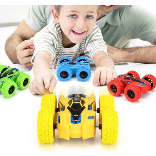 Double-sided Dump Truck Inertial Car Toy 360 Rotation Resistance to fall off Children Creative Fashion Kids Birthday Toys Gifts