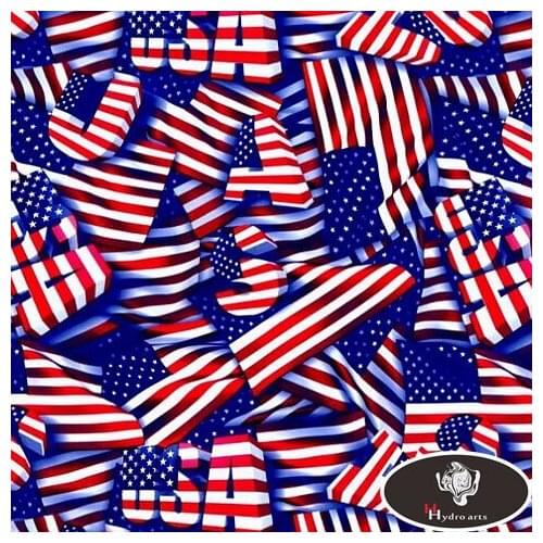 New Arrival USA National Flag Design Hydrographic Film Water Transfer Printing Film HFD115 Width 0.5M