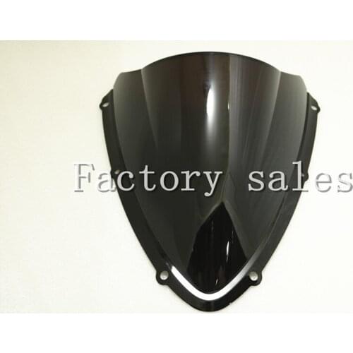HotSale For Suzuki GSXR 600R 750R K8 2008 2009 Black Windshield WindScreen Double Bubble GSXR600 GSXR750 600 750 R 08 09