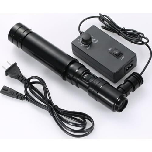 HD 400X 800X Zoom Microscope Camera Coaxial Light Monocular C-mount Continuous Zoom Lens 0.7X-4.5X Optical Magnifier