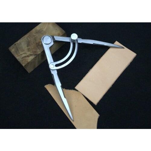 Good quality leather scribe,edge trimmer pitch gauge,leather craft tool