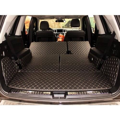 Good carpets! Special trunk mats for Mercedes Benz GL 350 X166 7seats 2015-2013 durable cargo liner for GL350 2016,Free shipping