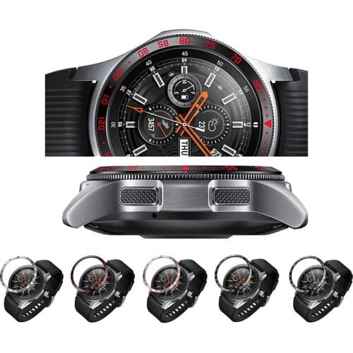 Bezel Styling for Galaxy Watch 42mm 46mm Adhesive Cover Anti Scratch Stainless Steel Protection for Galaxy Gear S3