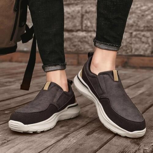 Autumn Winter Men Shoes Large Size Platform Casual Shoes Ultra-light Slip-on Leisure Shoes Youth Walking Shoe Outdoor Sneakers