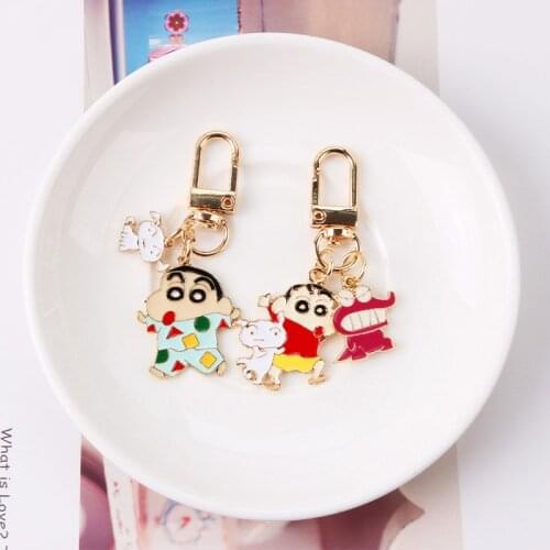 Fashion Cartoon Anime Key Chains Cartoon Cute Car Bag Pendant Keychain Couple Key Holder Charm Keyring Jewelry