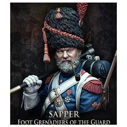 New Unassembled 1/ 10 sapper foot grenadiers of the guard bust Resin Kit DIY Toys Unpainted kits