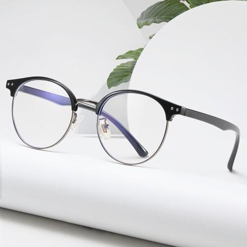 2020 Brand Glasses Fashion Women Anti Blue Light Laser Fatigue Glasses Computer Goggles Optical Eyeglasses Frame for Women 52009