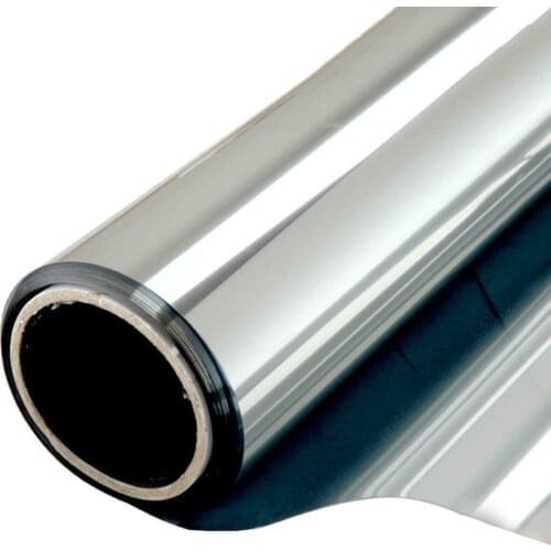 Window Self-adhesive Film PET One Way Mirror Privacy Heat Control Anti UV Home Office Glass Sticker Static Cling Window Film