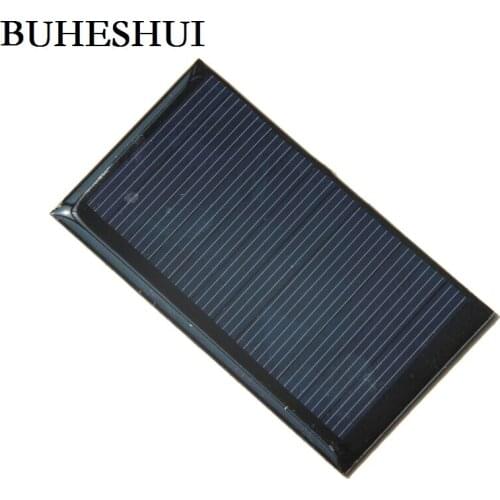 BUHESHUI Wholesale Mini 0.5W 6V Polycrystalline Solar Panel Solar Cell DIY Solar Charger Education 80*45MM 100Pcs Free Shipping