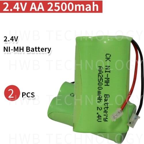 2 PCS/lot Original Ni-MH AA 2.4V 1800mAh Ni-MH Rechargeable Battery Pack With Plugs For Cordless Phone Batteries Free Shipping
