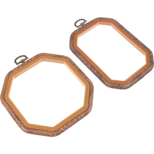 Plastic Embroidery Frame Hoop Square Shape DIY Cross Stitch Machine Needlework Craft Sewing Hoop Embroidery Tools 2 Size