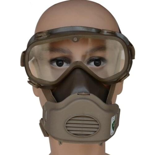 Full Face Respirator with Goggles Organic Vapor Safety Full Facepiece Face Cover for Welding, Cleaning, Painting, Construction